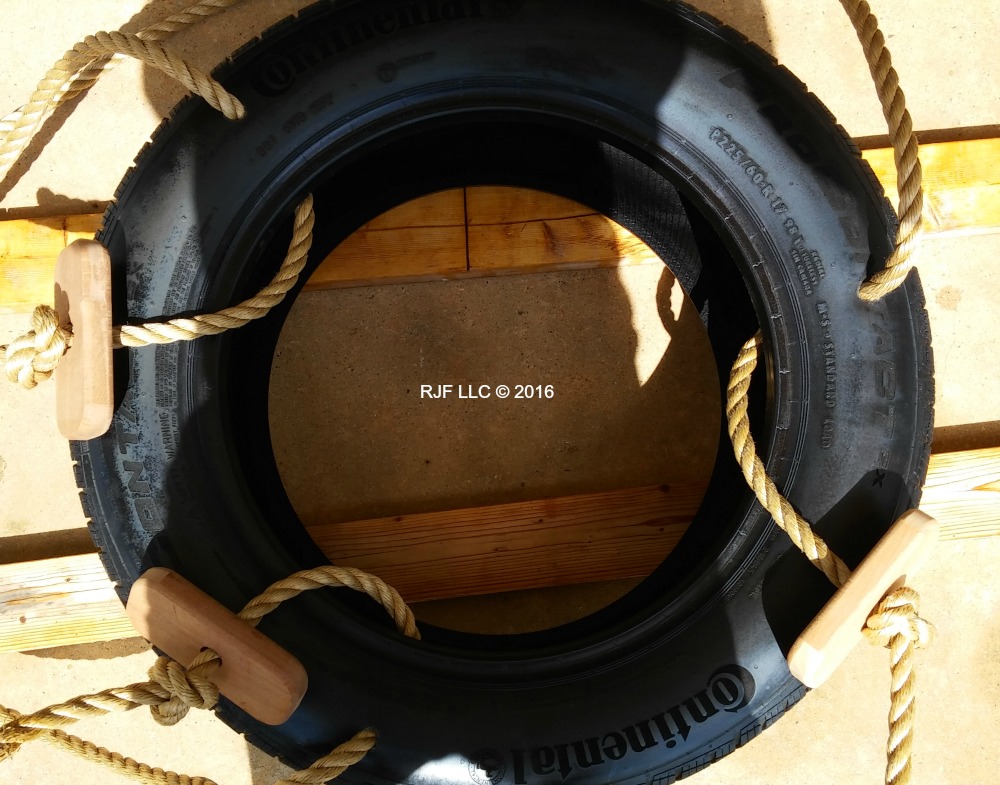 Repalcement rope and hardware for Tire Tree Swing