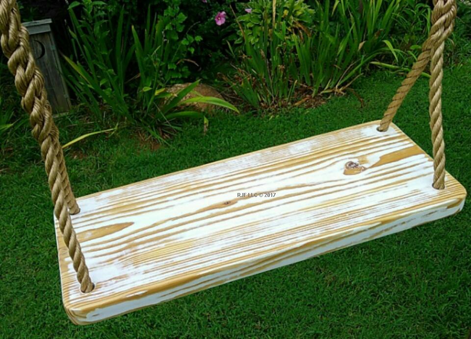 White Distressed 4 Hole Swing