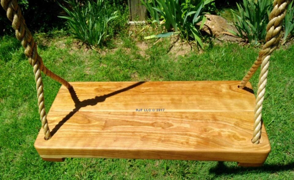 Cherry Thick Wood Tree Swing