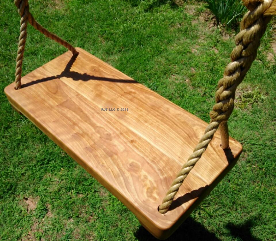 Cherry Thick Wood Tree Swing