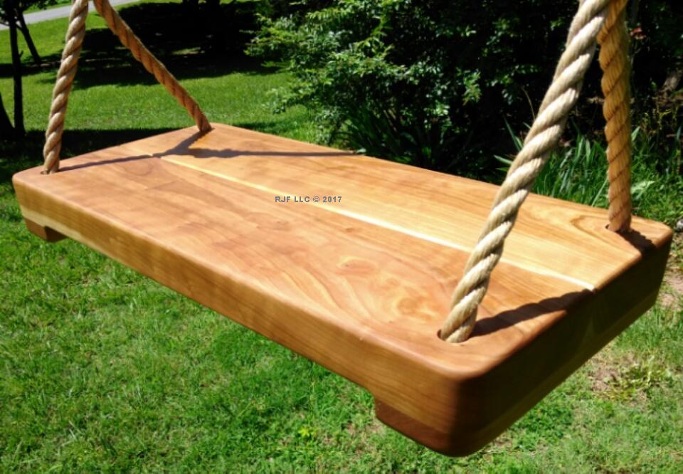 Cherry Thick Wood Tree Swing