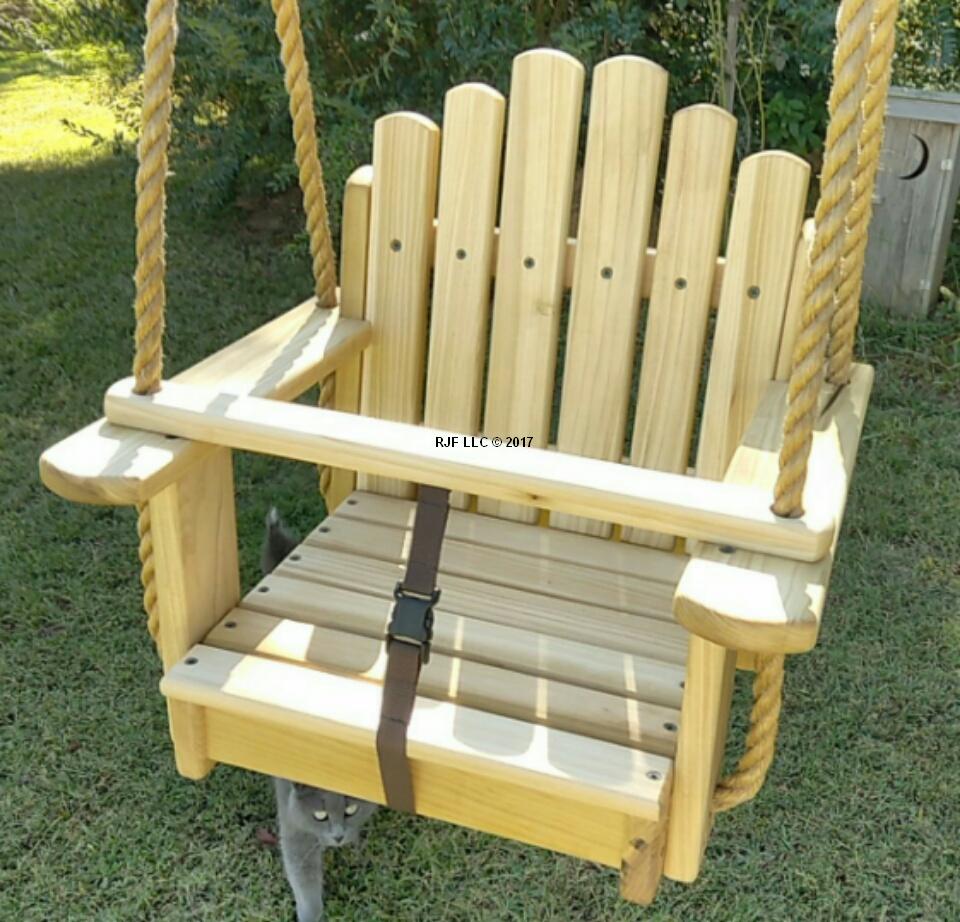 Sun Burst Poplar Kids Seat Swing