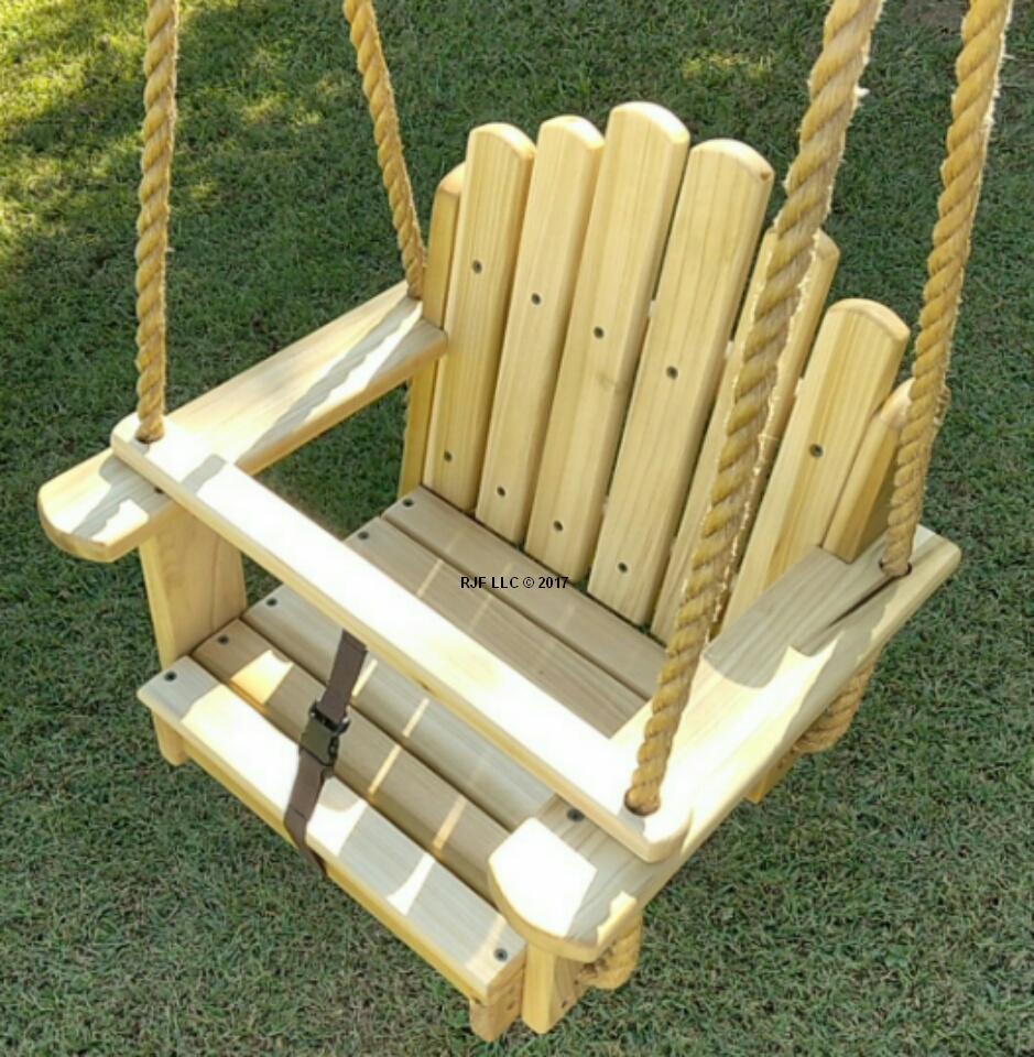 Sun Burst Poplar Kids Seat Swing