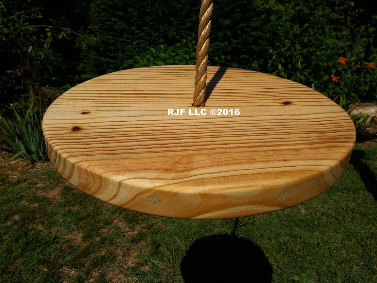 Pine Disc Wood Tree Swing