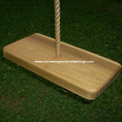 Poplar 1 Hole Wood Tree Swing