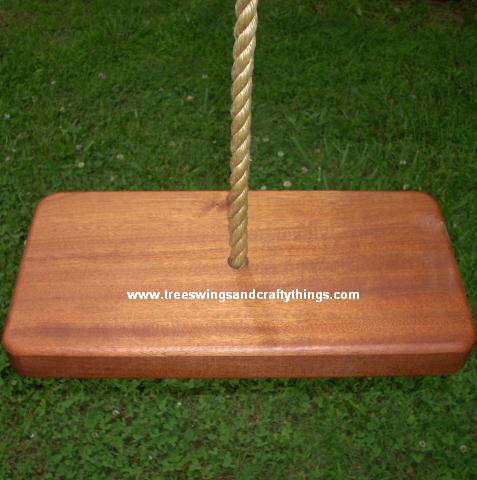 Sapele 1 Hole Wood Tree Swing