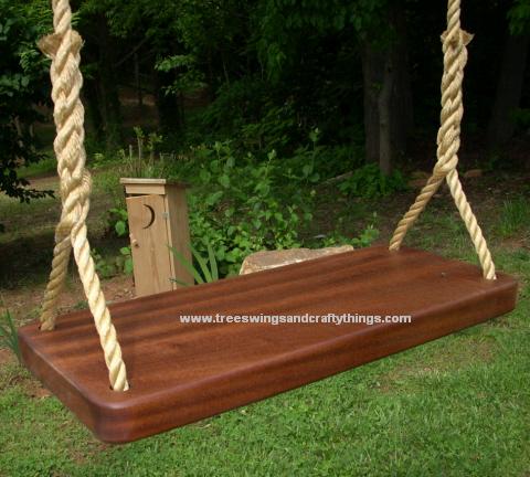 Sapele Thick Wood Tree Swing