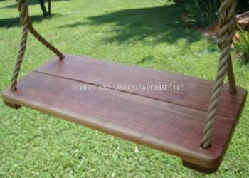 Cherry Wide Wood Tree Swing