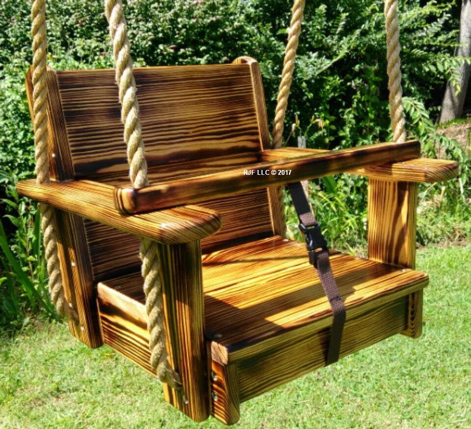 Charred Kids Seat Swing