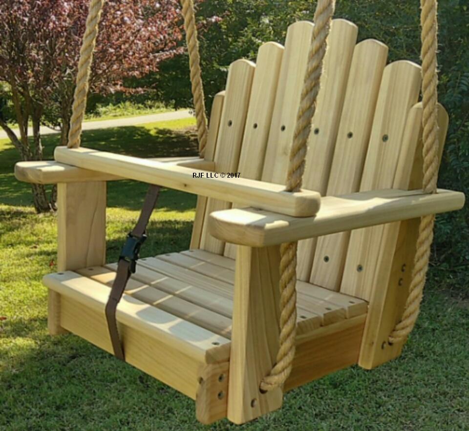 Sun Burst Poplar Kids Seat Swing