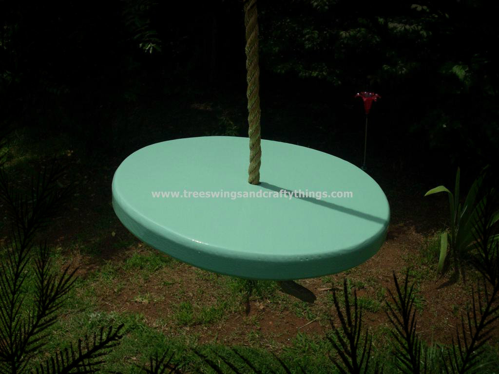 Mint Green Disc Tree Swing