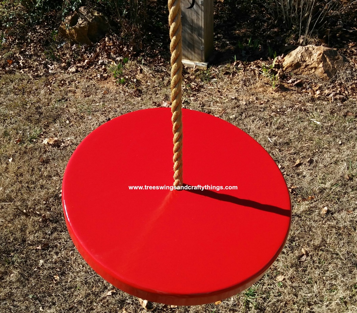Red Disc Tree Swing