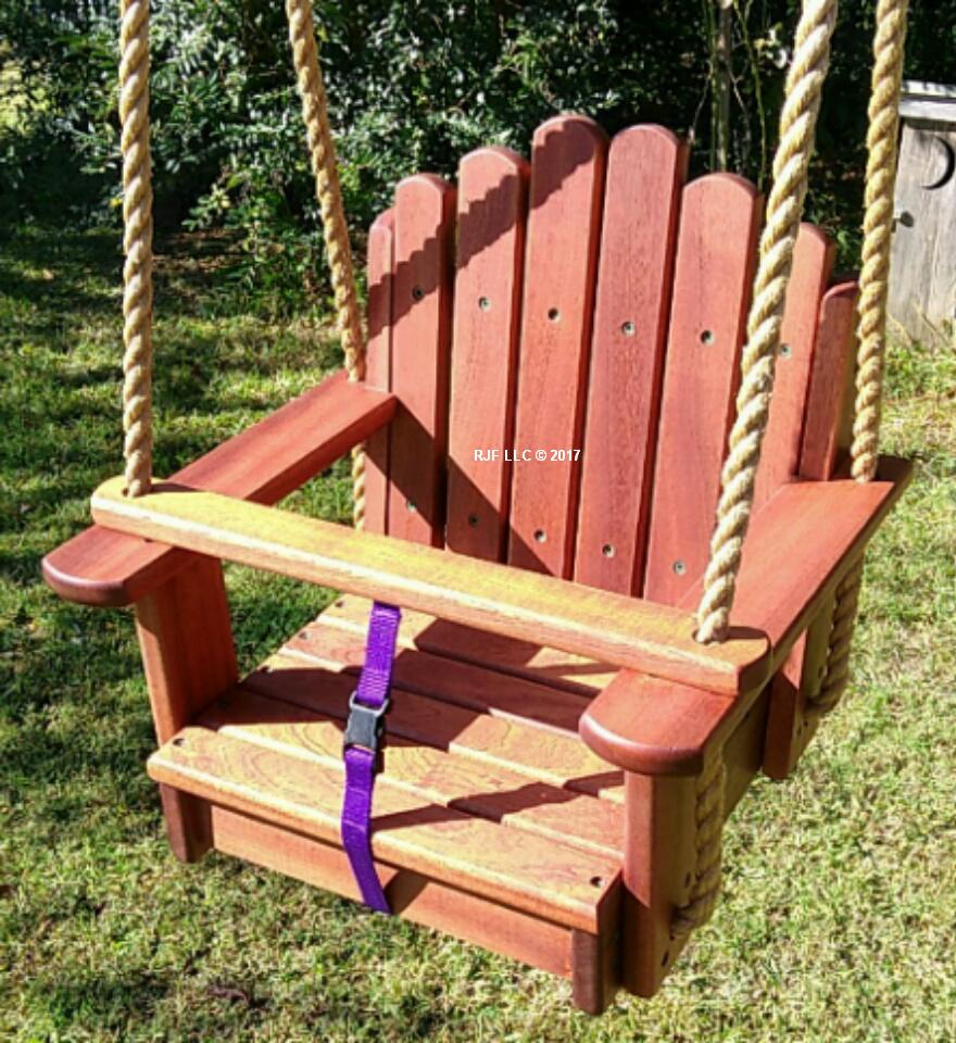 Sunburst Sapele Kids Seat Swing